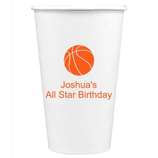 Basketball Paper Coffee Cups